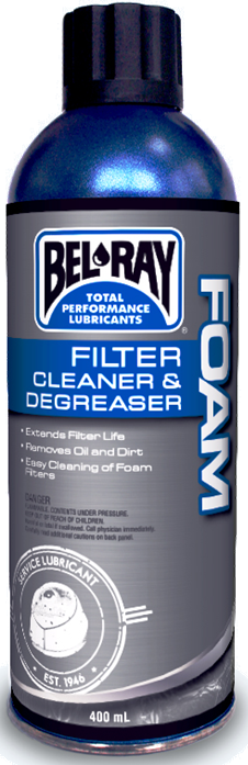 Čistič filtrov Bel-Ray FOAM FILTER CLEANER & DEGREASER (400 ml sprej)