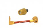 Lever guard ACCOSSATO with orange hose and joint left, aluminium