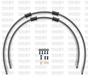 CROSSOVER-predok-sada Venhill HON-6025FB-CB POWERHOSEPLUS (2 hadice v sade) karbónové hadice, čierne koncovky