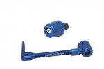 Lever guard ACCOSSATO with blue hose and joint left, aluminium