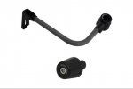 Lever guard ACCOSSATO with black hose and joint left, carbon