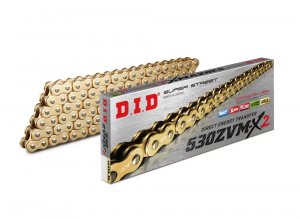 ZVM-X-x krúžok -pevnejšie D.I.D Chain 530ZVM-X2 108 L zlatá/zlatá