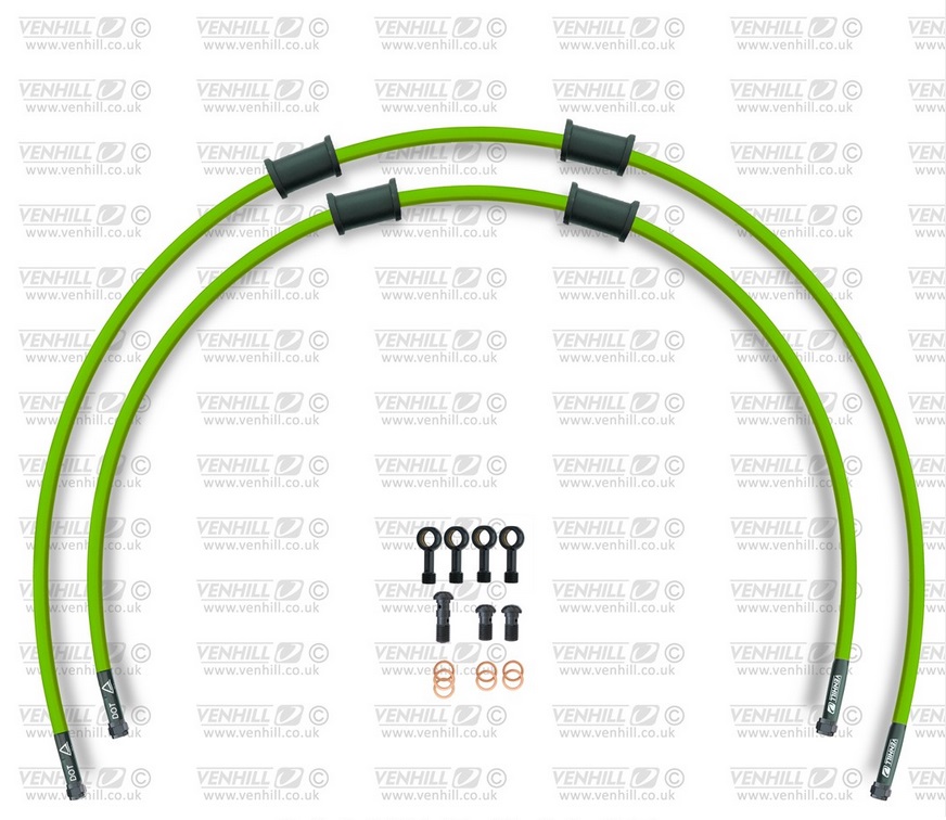 CROSSOVER-predok-sada Venhill HON-6025FB-GR POWERHOSEPLUS (2 hadice v sade) zelené hadice, čierne koncovky