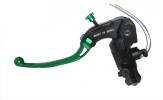 Clutch master cylinder ready to brake ACCOSSATO 16x16 with green folding lever (nut + lever)