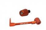 Lever guard ACCOSSATO with orange hose and joint left, aluminium