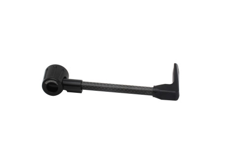 Lever guard ACCOSSATO with black hose and joint right, carbon