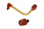 Lever guard ACCOSSATO with gold hose and joint left, aluminium