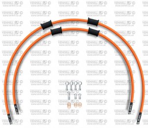 CROSSOVER-predok-sada Venhill HON-6025F-OR POWERHOSEPLUS (2 hadice v sade) oranžové hadice, chrómové koncovky