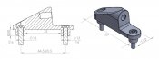 Zrkadlový adaptér PUIG 9575N ADAPTER WITHOUT SIDE FOR FAIRING C600S 12'-13' čierna na kapotáž