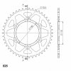 Rozeta  -hliník SUPERSPROX RAL-480:46-RED červené 46T, 525