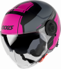 Otvorená helma JET AXXIS RAVEN SV ABS milano matt pink S