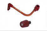 Lever guard ACCOSSATO with orange hose and joint left, aluminium