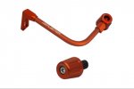 Lever guard ACCOSSATO with orange hose and joint left, aluminium