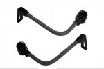 Lever guard ACCOSSATO with black hose and joint right + left , carbon