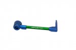 Lever guard ACCOSSATO with green hose and joint right, aluminium