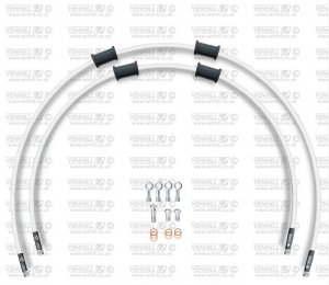 CROSSOVER-predok-sada Venhill HON-6025F-WT POWERHOSEPLUS (2 hadice v sade) biele hadice, chrómové koncovky