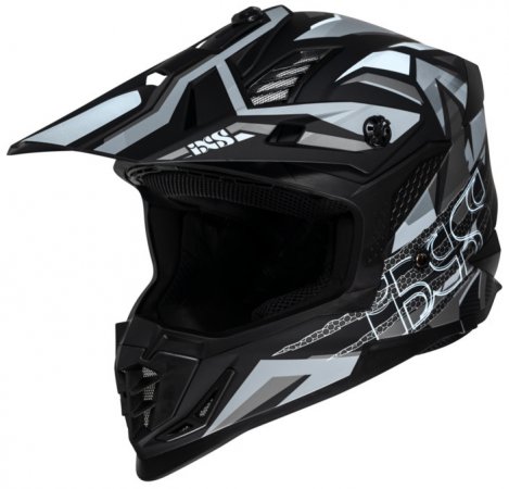 Cross helmet iXS X12045 iXS363 2.0 black matt-anthracite-white XS