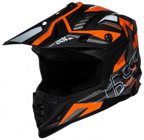 Cross helmet iXS X12045 iXS363 2.0 black matt-orange-anthracite XL