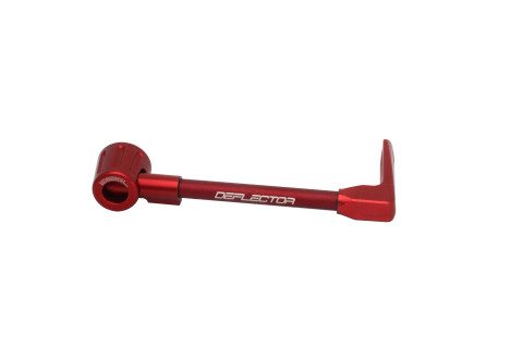 Lever guard ACCOSSATO with red hose and joint right, aluminium