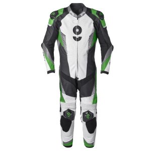 1 piece Leather Suit GMS GRC-1 black-white-green 48H